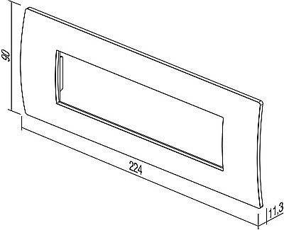 Modul Pure Rama 7M IP20 Argintiu [2]