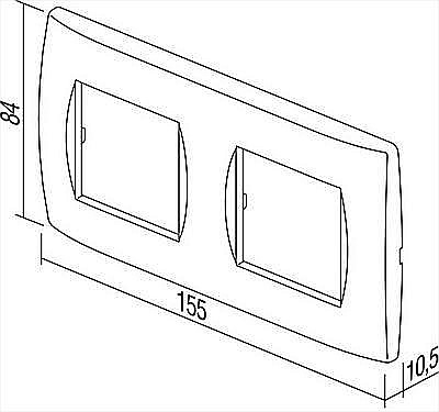 Modul Soft Rama 2x2M IP20 Alb [2]