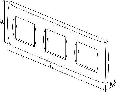 Modul Soft Rama 3x2M IP20 Argintiu [2]