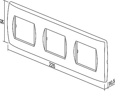 Modul Soft Rama 3x2M IP20 Crem [3]