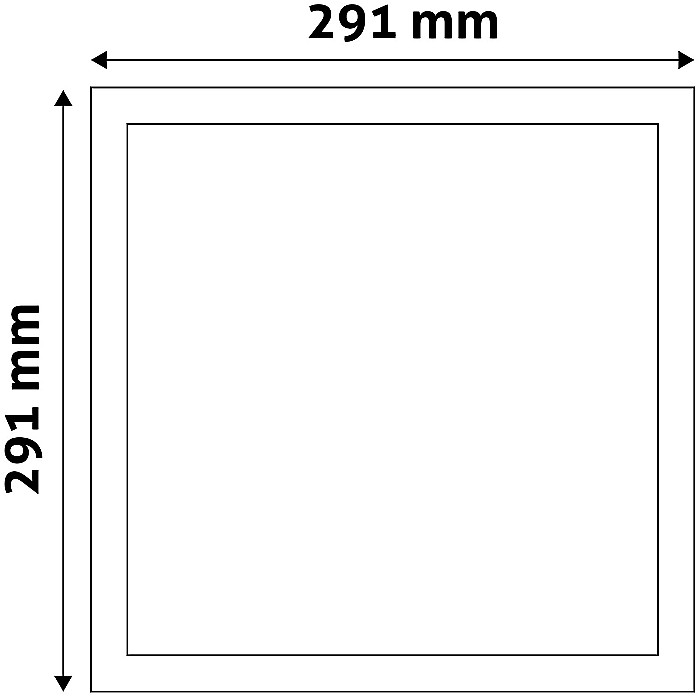 Panel LED ALU 24W 291x291 lumina calda [3]