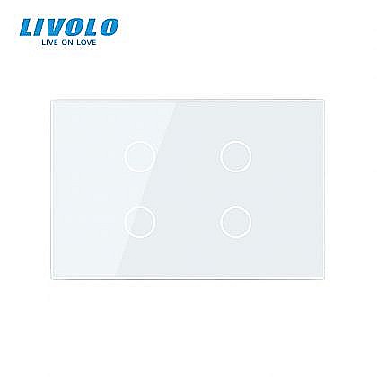 Panou cvadruplu de sticla, standard italian, 3M alb [1]
