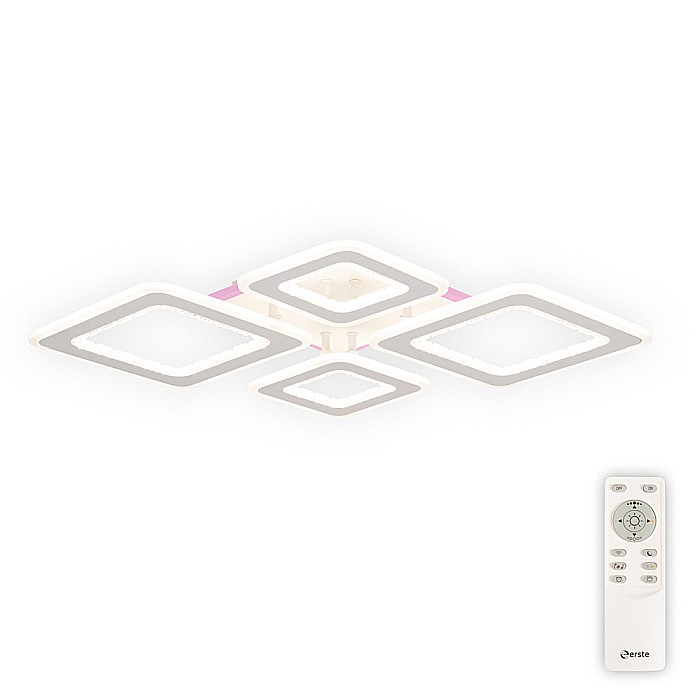 Plafoniera LED Amelia cu cristale si telecomanda in stil modern 120W 3CCT+RGB [1]