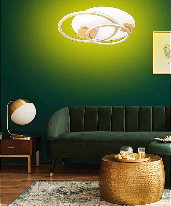 Plafonieră LED Elipse Gold 80W 5800lm CCT3000-6500K Erste [2]