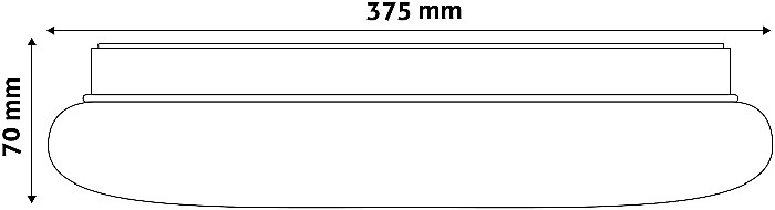 Plafoniera LED Oyster Larissa 24W 3000K [3]