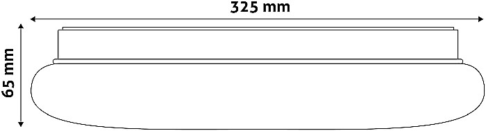 Plafoniera LED Oyster Larissa 18W 3000K [3]