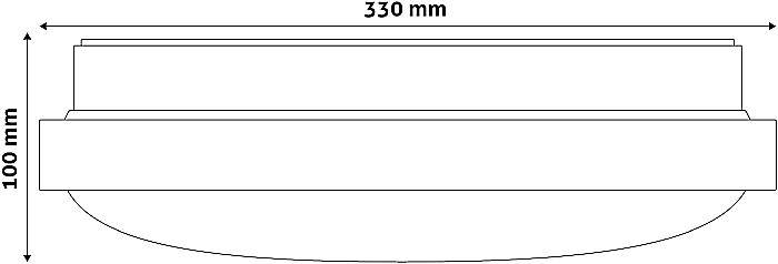 Plafoniera LED Oyster Pandora (ALU) 18W 3000K [3]