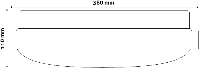 Plafoniera LED Oyster Pandora (ALU) 24W 3000K [3]