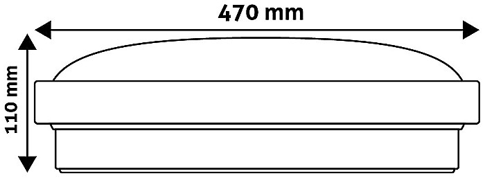 Plafoniera LED Oyster Pandora-CCT (ALU) 48W [3]