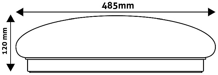 Plafoniera LED Oyster Stella-CCT 48W [2]