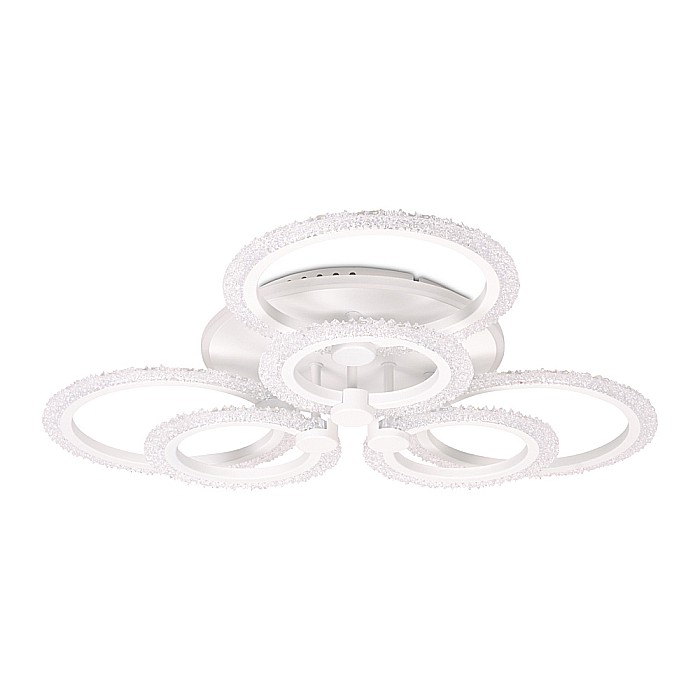 Plafoniera LED Shine cu cristale si telecomanda in stil modern 98W 3CCT+RGB [2]