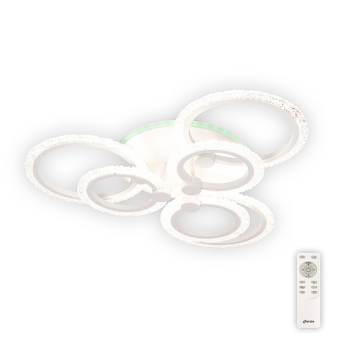 Plafoniera LED Shine cu cristale si telecomanda in stil modern 98W 3CCT+RGB [3]