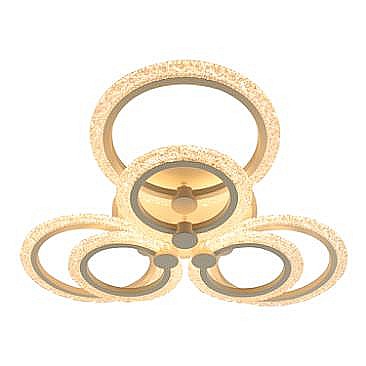 Plafoniera LED Shine cu cristale si telecomanda in stil modern 98W 3CCT+RGB [1]