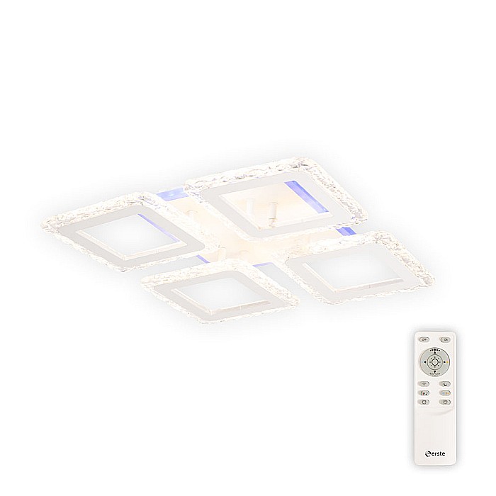 Plafoniera LED Tetra cu cristale si telecomanda in stil modern 60W 3CCT+RGB [1]