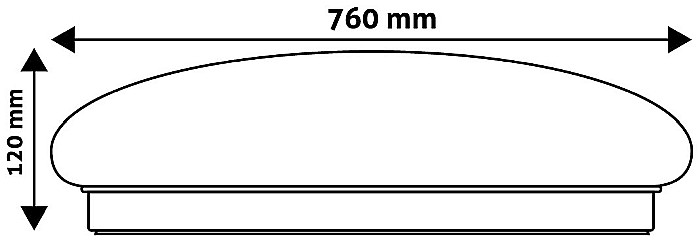 Plafoniera Stella Oyster LED - CCT 80W [3]