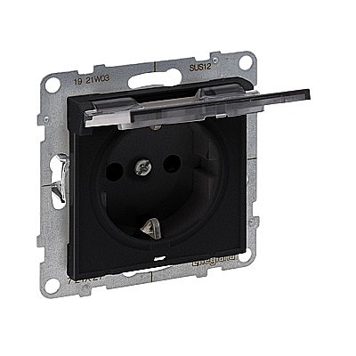 Priza 2P+T, cu capac, IP21, ng Legrand New Suno [1]
