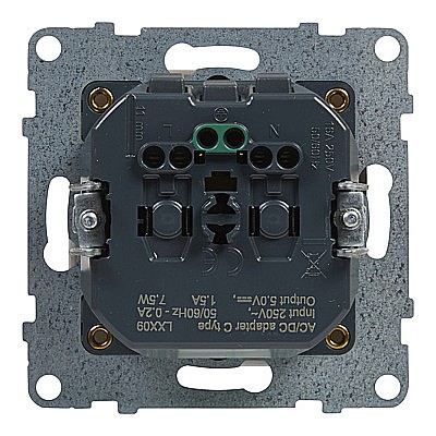 Priza 2P+T cu Incarc USB C, alb Legrand New Suno [3]