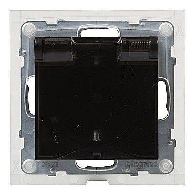 Priza 2P+T, IP44, term aut. prot copii, ng Legrand New Suno [2]