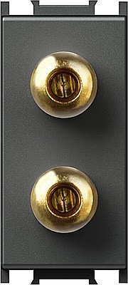 Priza audio LOUDSPEAKERS1M TEM antracit [1]