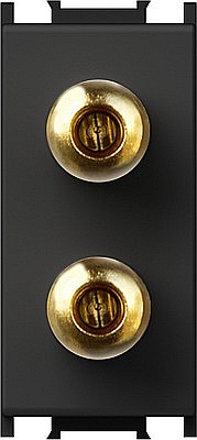 Priza audio LOUDSPEAKERS1M TEM negru [1]