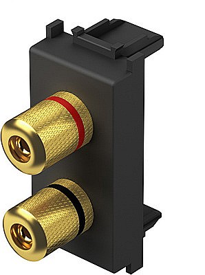 Priza audio LOUDSPEAKERS1M TEM negru [2]