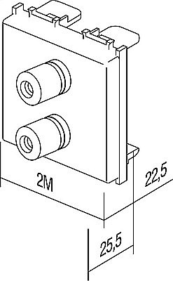 Priza AUDIO LOUDSPEAKERS2M TEM alb [3]