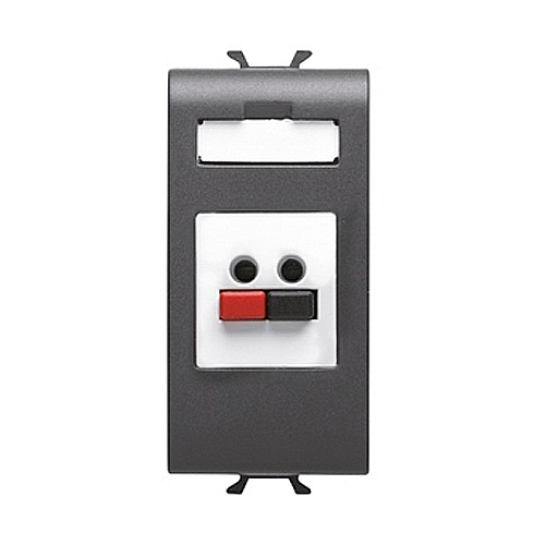 Priza audio video 1 modul CH/Negru Satin [1]