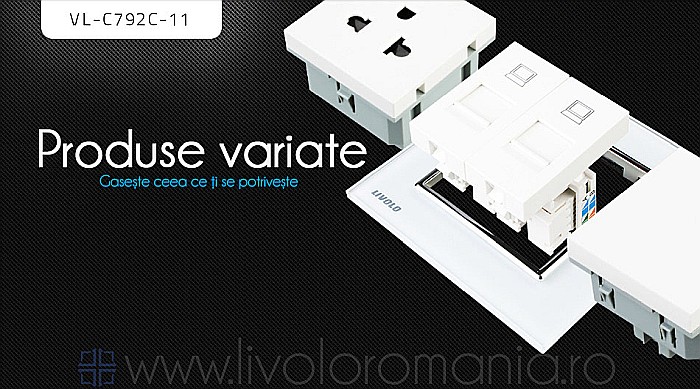 Priză dublă reţea calculator, 2xRJ45 alb [2]