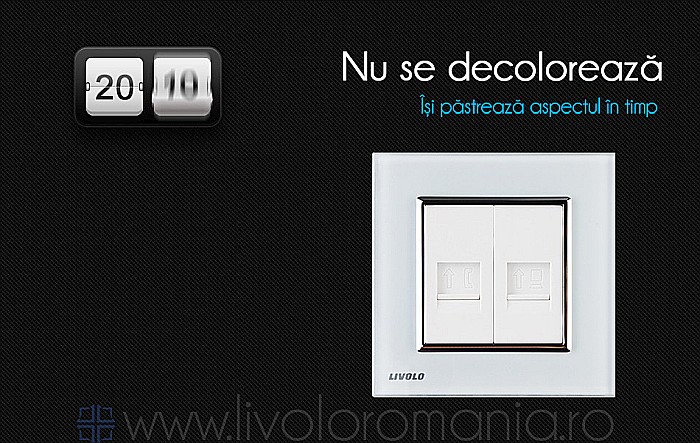 Priză dublă telefon + rețea calculator, RJ11+RJ45 negru [5]