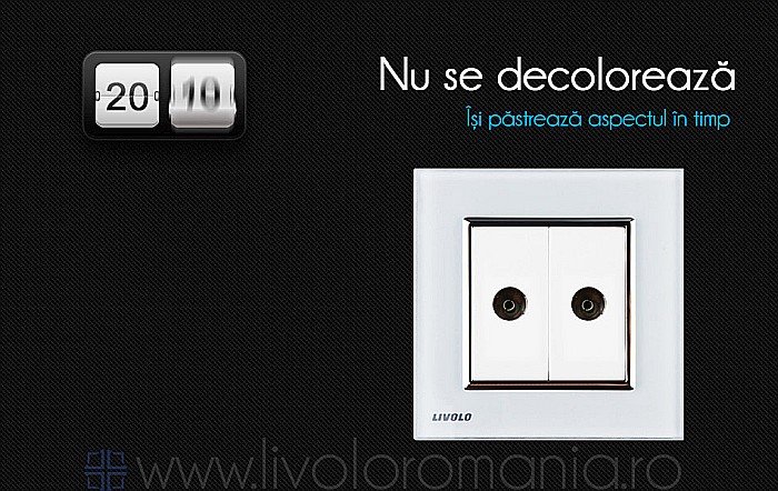 Priză dublă TV, 2xTV auriu [5]