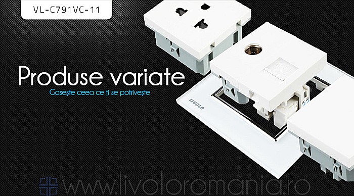 Priză dublă TV + rețea calculator, TV+RJ45 auriu [2]
