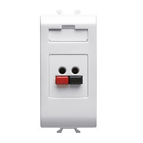 Priza microfon/boxa 1 modul CH/Alb [1]