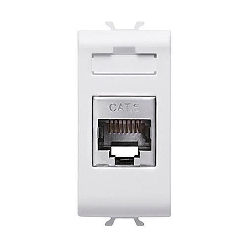 Priza RJ45 cat 6 FTP 1 modul CH/Alb [1]