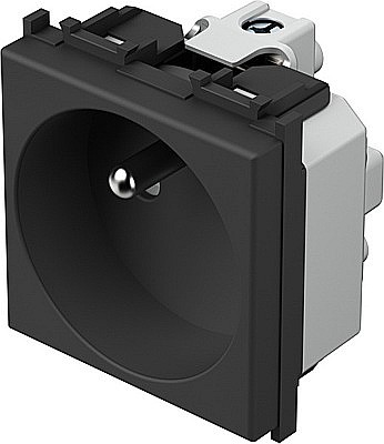 Priză Schuko 1P TEM 16A ST IP20 Negru [2]