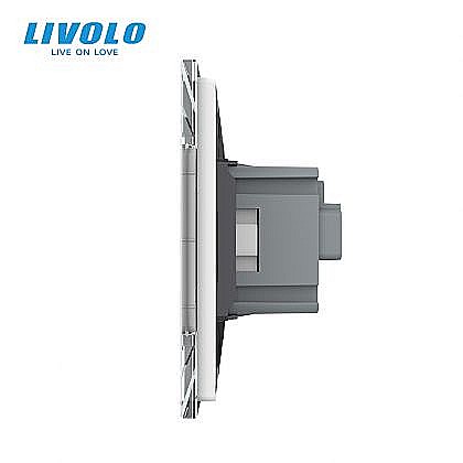 Priza Schuko dubla, standard italian/modular 4M alb [2]