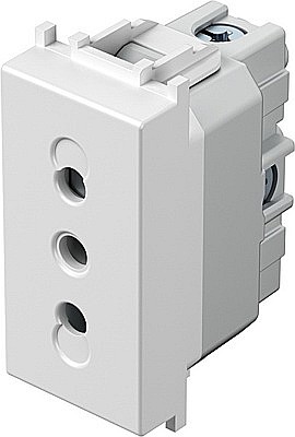 Priză Schuko Euro 1M 10A TEM ST IP20 Alb [2]