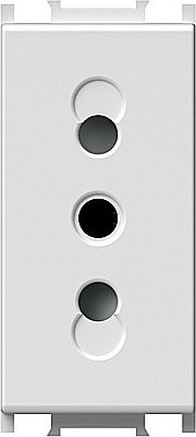 Priză Schuko Euro 1M 10A TEM ST IP20 Alb [1]