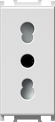 Priză Schuko Euro 1M 16A TEM ST IP20 Alb, Set 10 buc [1]