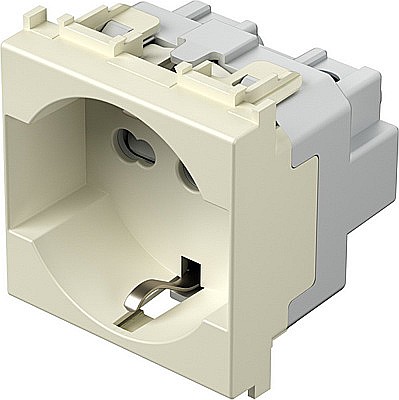Priză SCHUKO Euro 1P 16A TEM ST IP20 Crem [2]