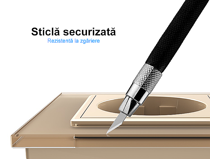 Modul priza Schuko simpla, borne fara surub - quickscrew negru [5]