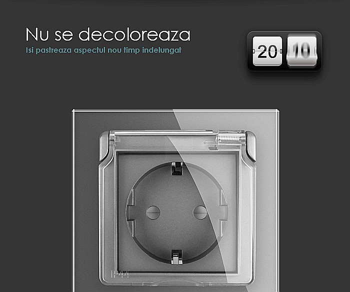 Priza Schuko Simpla cu protectie impotriva apei auriu [6]