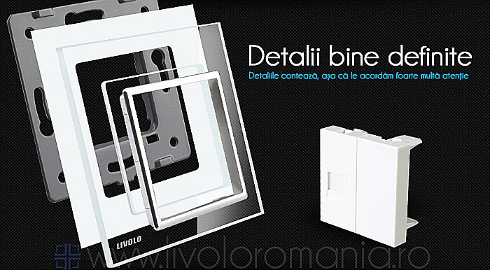 Priză simplă rețea calculator, RJ45 negru [3]