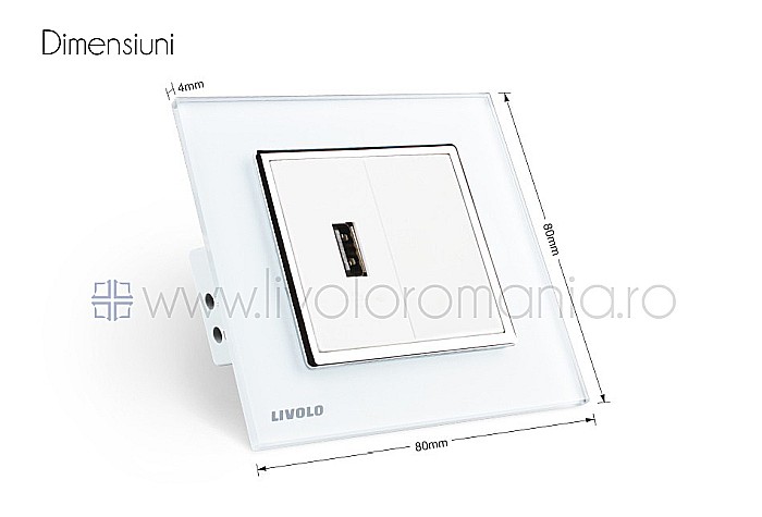 Priză simplă USB auriu [7]