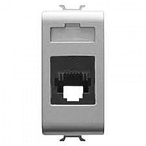 Priza telefon RJ11 1 modul CH/Gri Titan [1]