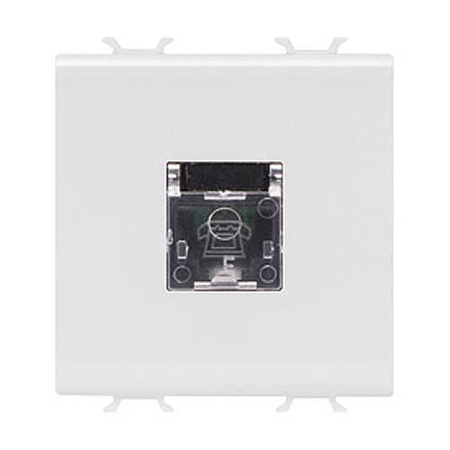 Priza telefon RJ11 2 module CH/Alb [1]