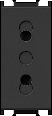 Priză TEM Negru Schuko EURO 1M 10A TEM ST IP20 [1]