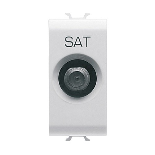Priza TV/SAT 1 modul CH/Alb [1]