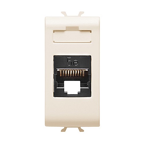 Priza UTP RJ45 cat 5e 1 modul CH/Ivoar [1]