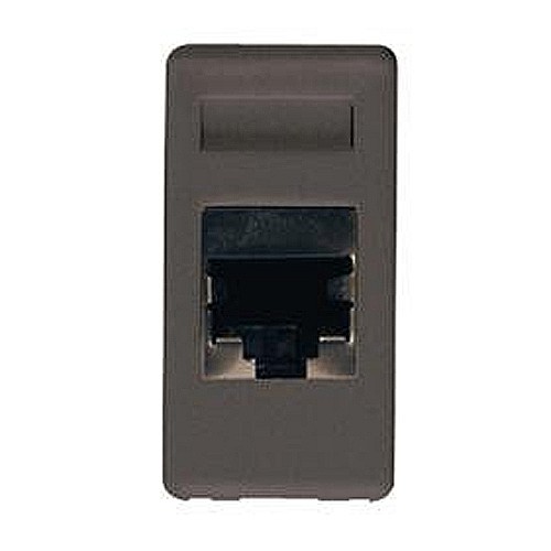 Priza UTP RJ45 cat 6 1 modul SY/BK [1]