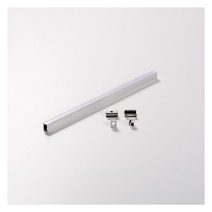 Profil aplicat din aluminiu anodizat pentru benzi LED, LMX-101, LED Market, Culoare gri, Lungime 3m [2]